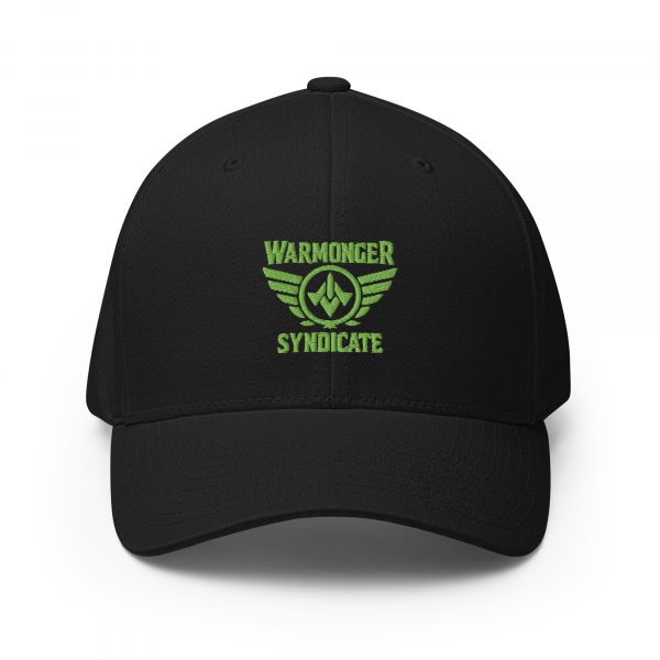 closed-back-structured-cap-black-front-68bb5e9783ed2.jpg Kiwi Green Embroidered Brand Logo Structured Cap | Flexfit