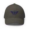 Navy Embroidered Logo Structured Cap | Flexfit