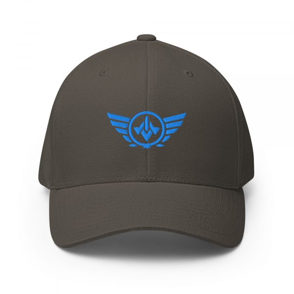 Aqua Embroidered Logo Structured Cap | Flexfit