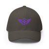 closed-back-structured-cap-dark-grey-front-68bb5a1183c2d.jpg Purple Embroidered Logo Structured Cap | Flexfit