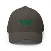 Kelly Green Embroidered Logo Structured Cap | Flexfit