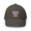 White Embroidered Brand Logo Structured Cap | Flexfit