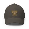 Old Gold Embroidered Brand Logo Structured Cap | Flexfit