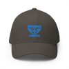 Aqua Embroidered Brand Logo Structured Cap | Flexfit