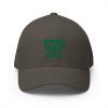 Kelly Green Embroidered Brand Logo Structured Cap | Flexfit