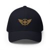 closed-back-structured-cap-dark-navy-front-68bb55d13612c.jpg Old Gold Embroidered Logo Structured Cap | Flexfit