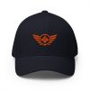 closed-back-structured-cap-dark-navy-front-68bb5776a9e13.jpg Orange Embroidered Logo Structured Cap | Flexfit