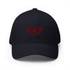 closed-back-structured-cap-dark-navy-front-68bb585363435.jpg Maroon Embroidered Logo Structured Cap | Flexfit