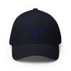 Navy Embroidered Logo Structured Cap | Flexfit
