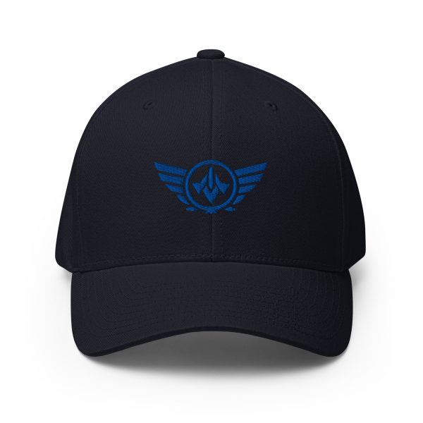 closed-back-structured-cap-dark-navy-front-68bb598b949ac.jpg Royal Embroidered Logo Structured Cap | Flexfit