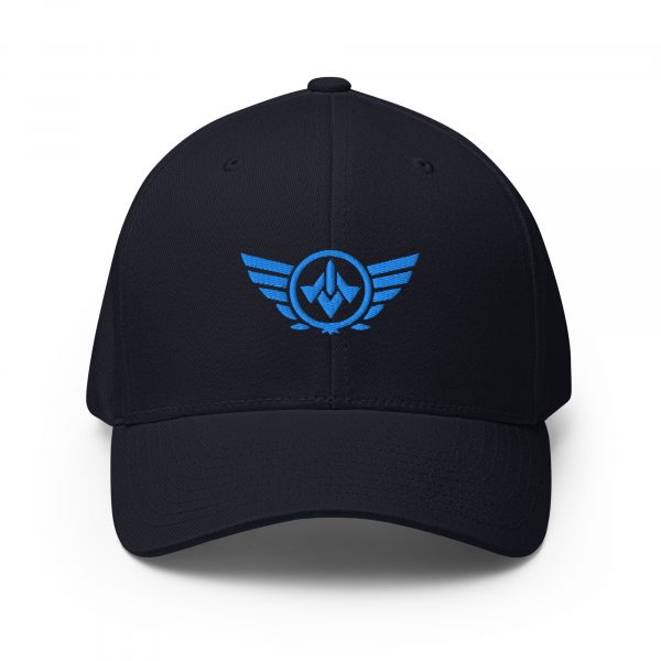 Aqua Embroidered Logo Structured Cap | Flexfit