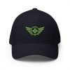 Kiwi Green Embroidered Logo Structured Cap | Flexfit