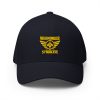 Gold Embroidered Brand Logo Structured Cap | Flexfit