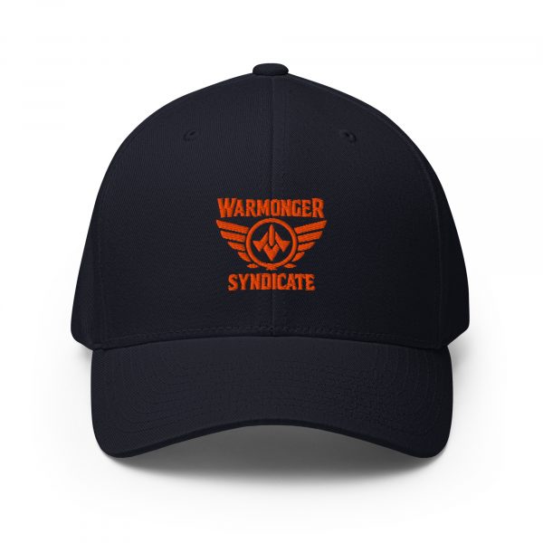 closed-back-structured-cap-dark-navy-front-68bb5c906690d.jpg Orange Embroidered Brand Logo Structured Cap | Flexfit