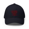 Navy Embroidered Brand Logo Structured Cap | Flexfit