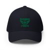 Kelly Green Embroidered Brand Logo Structured Cap | Flexfit