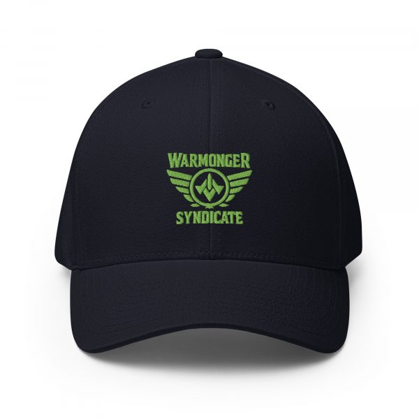 closed-back-structured-cap-dark-navy-front-68bb5e978381f.jpg Kiwi Green Embroidered Brand Logo Structured Cap | Flexfit