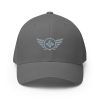 closed-back-structured-cap-grey-front-68bb559f2d2b1.jpg Grey Embroidered Logo Structured Cap | Flexfit
