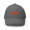 closed-back-structured-cap-grey-front-68bb5776b1177.jpg Orange Embroidered Logo Structured Cap | Flexfit