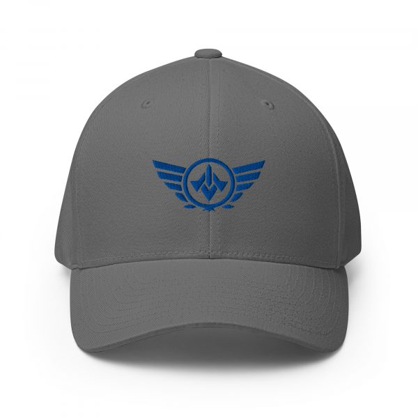 closed-back-structured-cap-grey-front-68bb598b98bff.jpg Royal Embroidered Logo Structured Cap | Flexfit