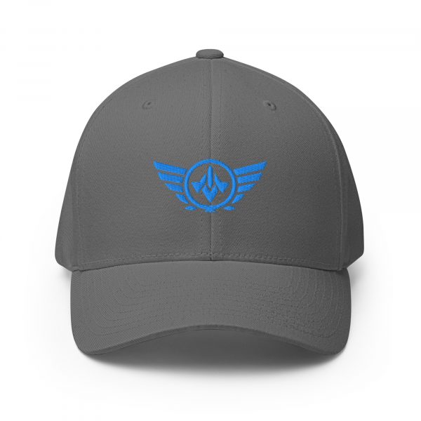 Aqua Embroidered Logo Structured Cap | Flexfit