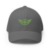 Kiwi Green Embroidered Logo Structured Cap | Flexfit