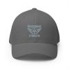 Grey Embroidered Brand Logo Structured Cap | Flexfit