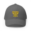 Gold Embroidered Brand Logo Structured Cap | Flexfit