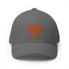 closed-back-structured-cap-grey-front-68bb5c906c0fc.jpg Orange Embroidered Brand Logo Structured Cap | Flexfit