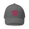 Flamingo Embroidered Brand Logo Structured Cap | Flexfit
