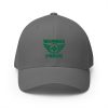 Kelly Green Embroidered Brand Logo Structured Cap | Flexfit