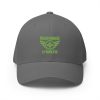 closed-back-structured-cap-grey-front-68bb5e97898b8.jpg Kiwi Green Embroidered Brand Logo Structured Cap | Flexfit