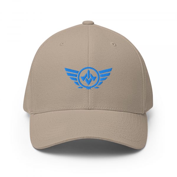 Aqua Embroidered Logo Structured Cap | Flexfit