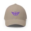 closed-back-structured-cap-khaki-front-68bb5a1187166.jpg Purple Embroidered Logo Structured Cap | Flexfit