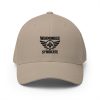 closed-back-structured-cap-khaki-front-68bb5b9a1895f.jpg Black Embroidered Brand Logo Structured Cap | Flexfit