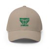 Kelly Green Embroidered Brand Logo Structured Cap | Flexfit