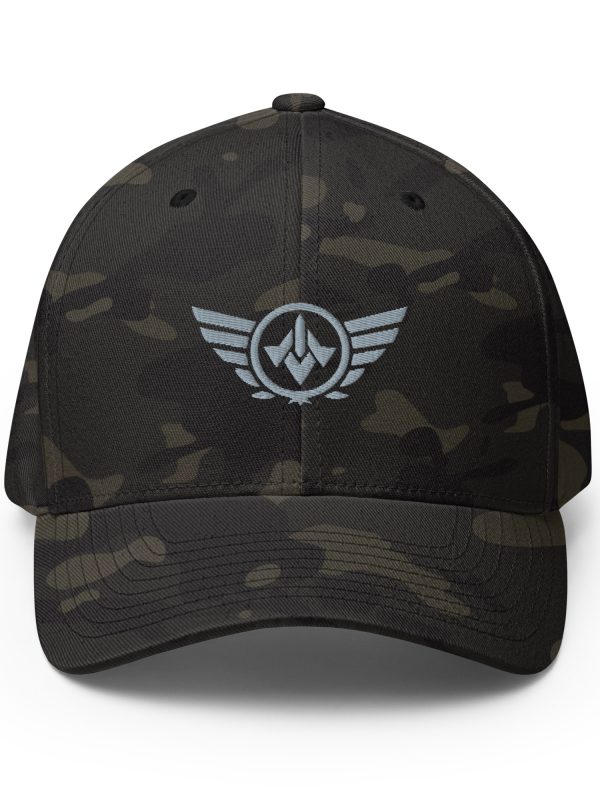 Grey Embroidered Logo Structured Cap | Flexfit