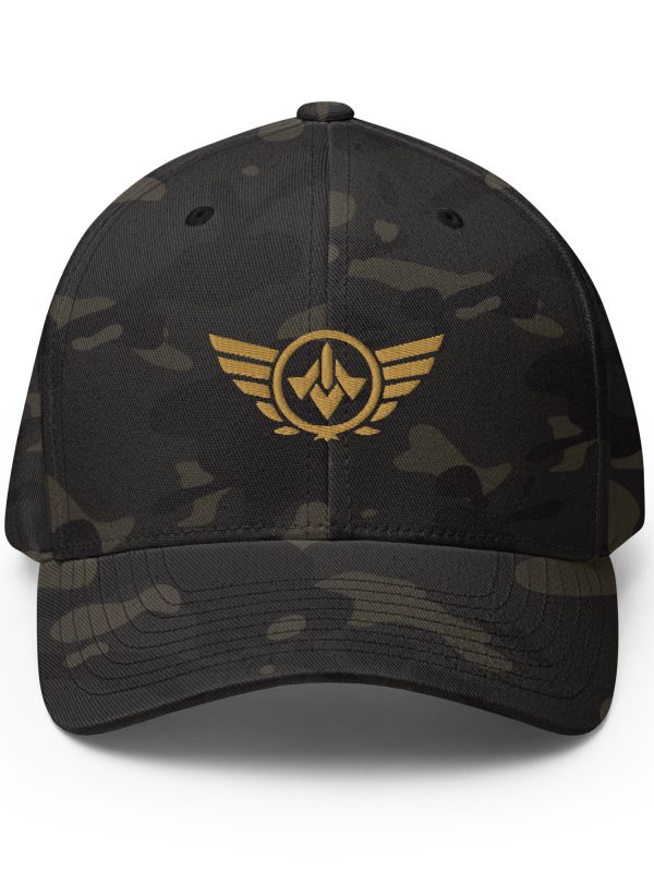 Old Gold Embroidered Logo Structured Cap | Flexfit