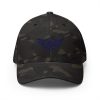 Navy Embroidered Logo Structured Cap | Flexfit