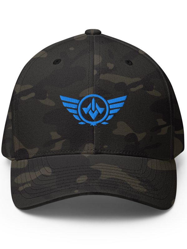 Aqua Embroidered Logo Structured Cap | Flexfit