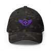 closed-back-structured-cap-multicam-black-front-68bb5a117f674.jpg Purple Embroidered Logo Structured Cap | Flexfit