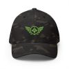 Kiwi Green Embroidered Logo Structured Cap | Flexfit