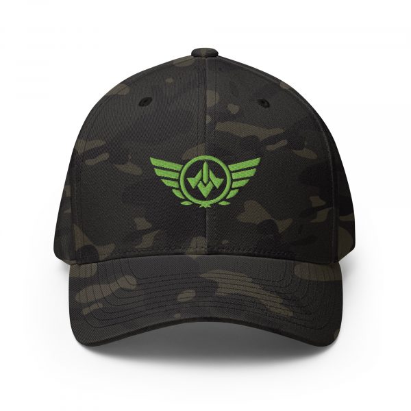 Kiwi Green Embroidered Logo Structured Cap | Flexfit