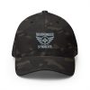 Grey Embroidered Brand Logo Structured Cap | Flexfit