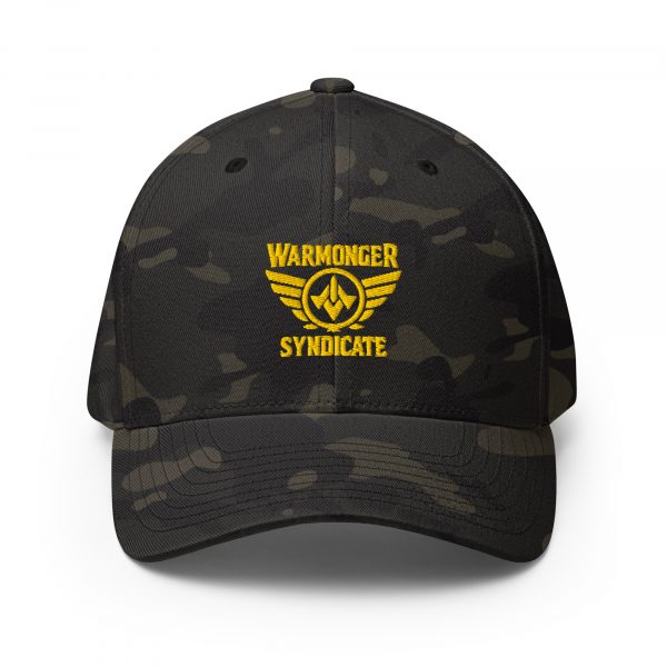 Gold Embroidered Brand Logo Structured Cap | Flexfit
