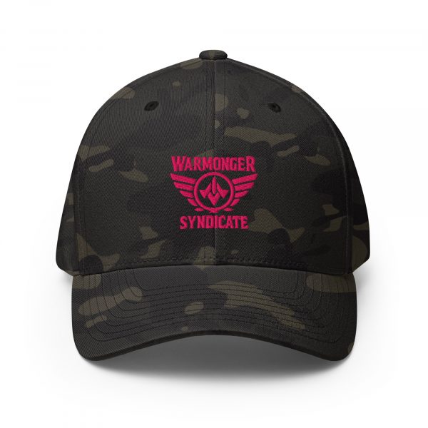 Flamingo Embroidered Brand Logo Structured Cap | Flexfit