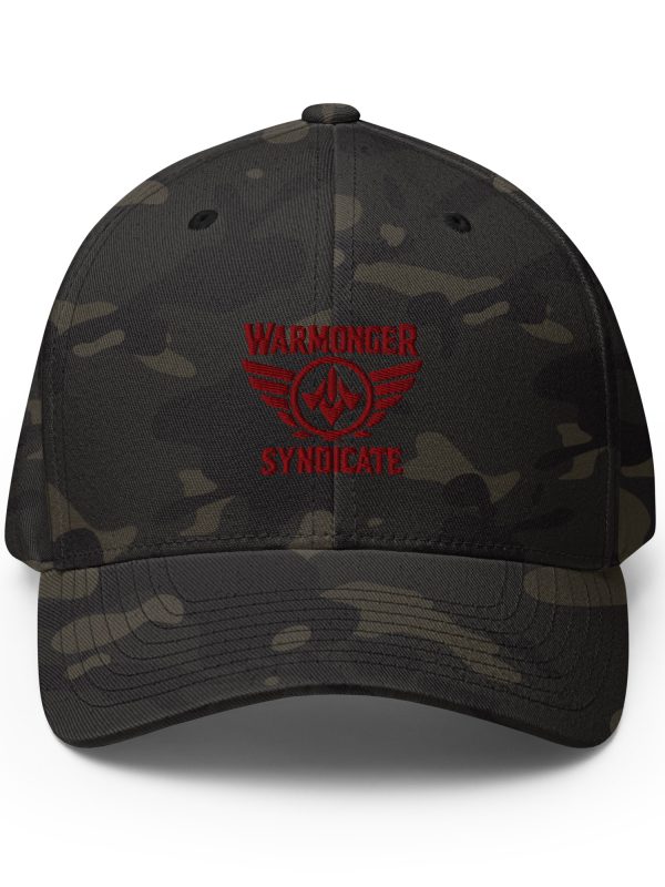 Navy Embroidered Brand Logo Structured Cap | Flexfit