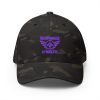 Purple Embroidered Brand Logo Structured Cap | Flexfit