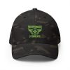 closed-back-structured-cap-multicam-black-front-68bb5e97824f7.jpg Kiwi Green Embroidered Brand Logo Structured Cap | Flexfit