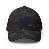 Navy Embroidered Brand Logo Structured Hat | Flexfit